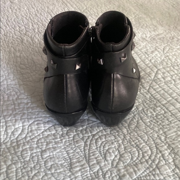 Black Ankle Boots with Studded Detail - Picture 5 of 8